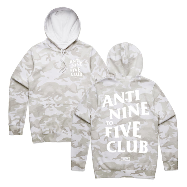 Anti Nine To Five Hoodie - White Camo - Randall Pich