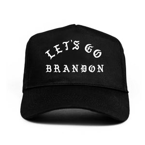 Let's Go Brandon Cap - Black / White
