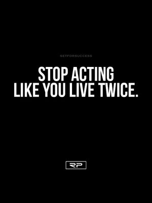 Stop Acting - 18x24 Poster