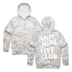 Anti Nine To Five Hoodie - White Camo