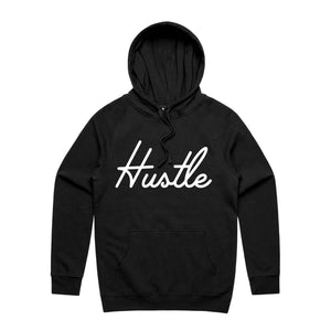 Hustle Script Hoodie - Black
