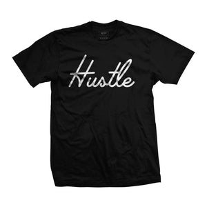 Hustle Script Tee - Black