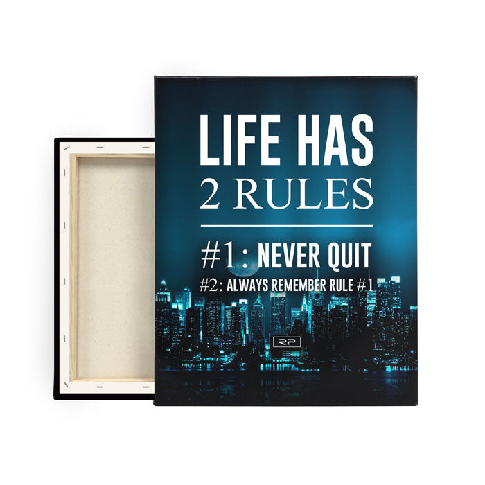 Life Rules - 16x20 canvas print - Randall Pich