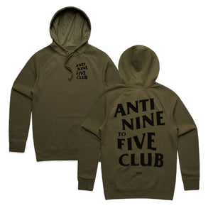 Anti Nine To Five Hoodie - Army