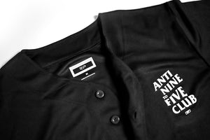 Anti Nine to Five Baseball Jersey - Black