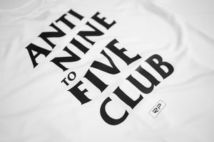 Anti Nine to Five Baseball Jersey - White