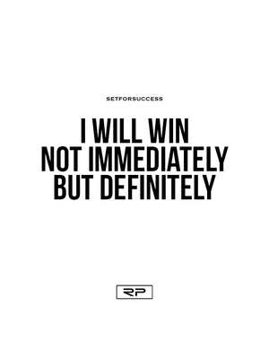 I Will Win - 18x24 Poster