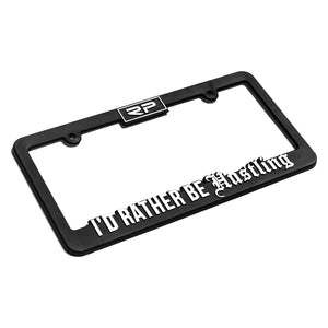 "I'd Rather Be Hustling" License Plate Frame