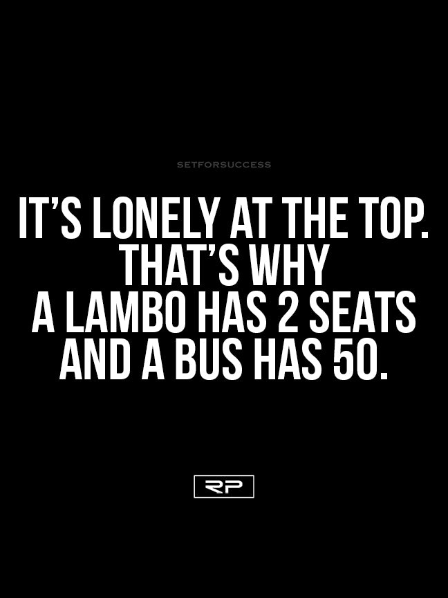 It's Lonely At The Top - 18x24 Poster