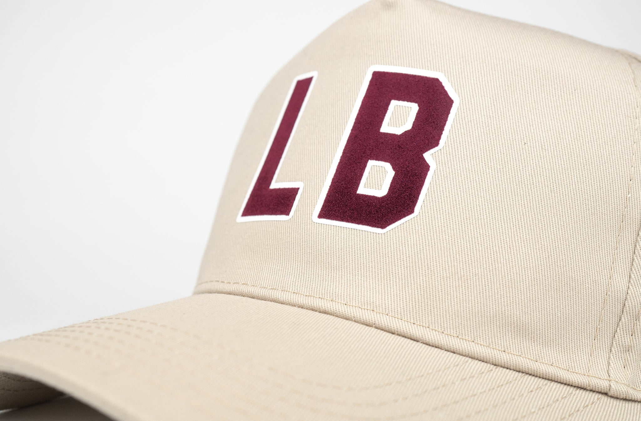 Vintage LB Classic Snapback - Khaki / Burgundy