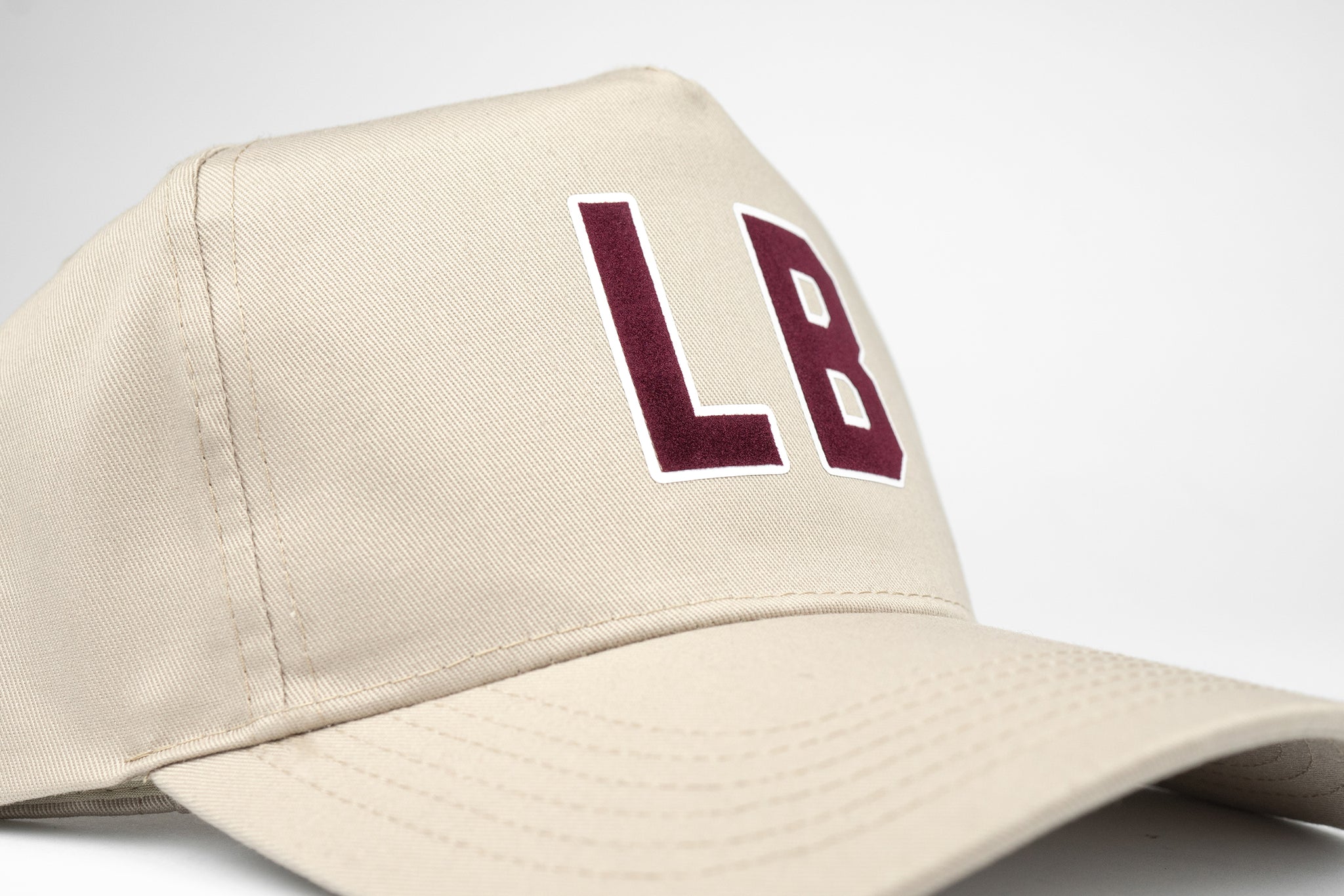 Vintage LB Classic Snapback - Khaki / Burgundy