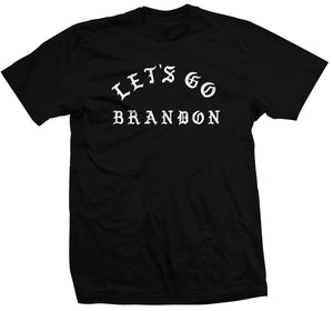 Let's Go Brandon Tee - Black / White
