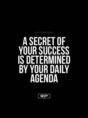 Daily Agenda - 18x24 Poster