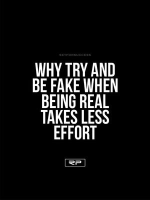 Be Real - 18x24 Poster