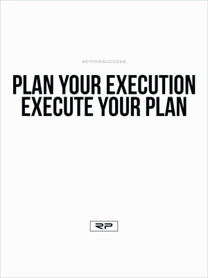 Plan Your Execution - 18x24 Poster