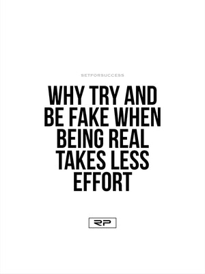 Be Real - 18x24 Poster