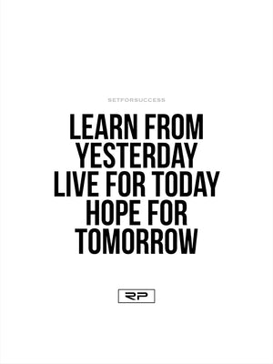 Learn, Live, Hope - 18x24 Poster