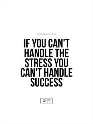 If You Cant Handle Stress - 18x24 Poster