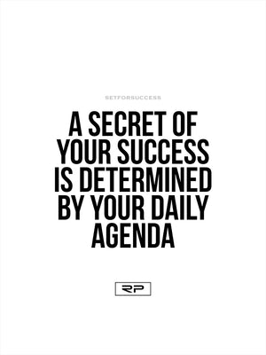 Daily Agenda - 18x24 Poster