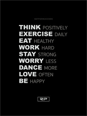 THINK POSITIVELY - 18x24 Poster