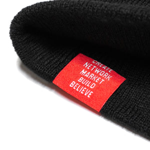 5 Steps Skull Cap Beanie - Black