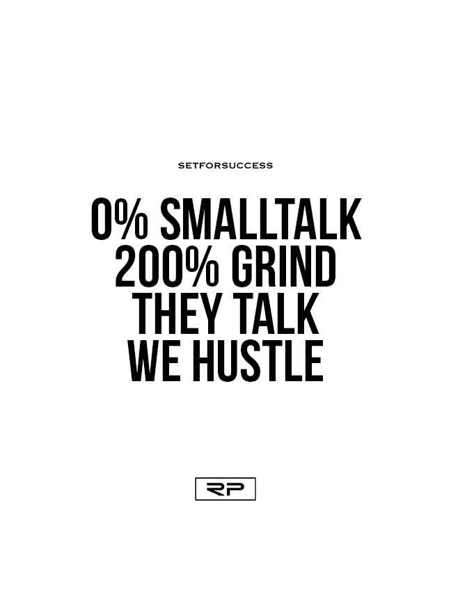They Talk We Hustle - 18x24 Poster