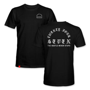 Twenty Four Seven Hustle Tee - Black