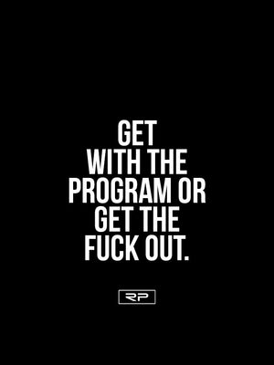 Get With The Program - 18x24 Poster