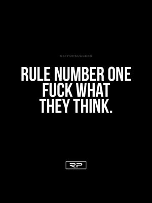Rule Number One - 18x24 Poster