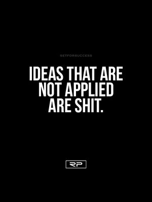 Ideas That Are Not Applied - 18x24 Poster