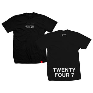 Twenty Four 7 Tee - Black