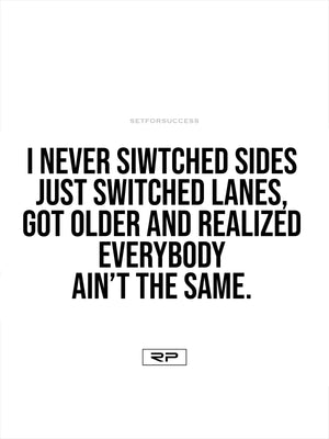 Never Switched - 18x24 Poster